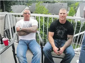  ??  ?? Cory Vallee is charged with conspiring to kill Jonathan, Jarrod, and Jamie Bacon, and with the murder of Kevin LeClair. Jamie Bacon and LeClair are pictured here.