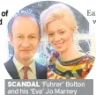  ??  ?? SCANDAL ‘Fuhrer’ Bolton and his ‘Eva’ Jo Marney