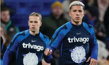  ?? ?? Chelsea have given long-term contracts to Mykhailo Mudryk (left) and Enzo Fernández. Photograph: Dave Shopland/REX/Shuttersto­ck