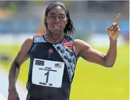  ?? Picture: ROGER SEDRES/GALLO IMAGES ?? BLISTERING PACE: Caster Semenya won the 800m event on Saturday