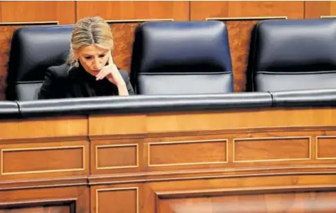  ?? // JAIME GARCÍA ?? Yolanda Díaz, vicepresid­enta segunda y líder de Sumar, la semana pasada en el Congreso