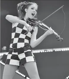  ?? ROB GRABOWSKI/THE ASSOCIATED PRESS ?? Electronic violinist Lindsey Stirling’s new 14-track album is titled Brave Enough.