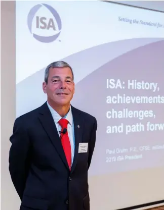  ??  ?? Paul Gruhn, presidente de ISA Internacio­nal.