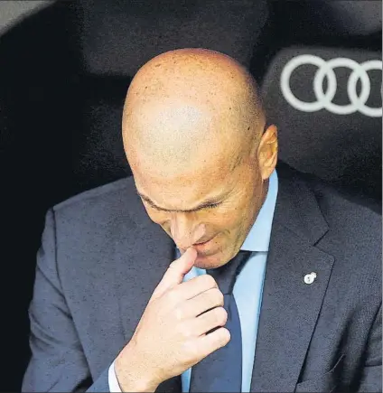  ?? FOTO: EFE ?? Zidane afrontará el partido del próximo domingo ante el Real Sociedad sin Benzema, Marcelo y Cristiano Ronaldo