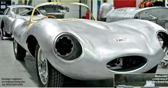  ??  ?? Envisage’s engineers are helping to bring nine Jag XKSSS back to life