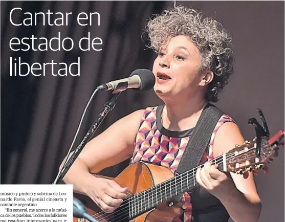  ?? (LA VOZ) ?? De paso. Luciana durante una de sus últimas visitas a Córdoba.