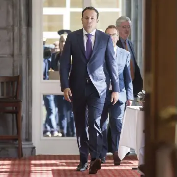  ??  ?? Taoiseach Leo Varadkar at the Fine Gael think-in, which took place at the Minella Hotel, Clonmel, Co Tipperary. Photo: Mark Condren