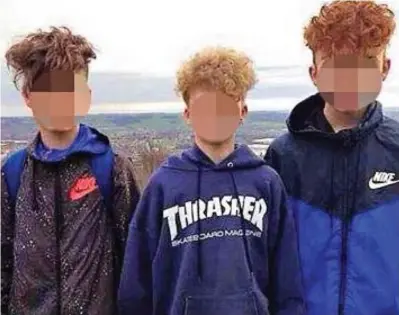  ??  ?? Facing the chop: The ‘Meet me at McDonald’s’ hairstyle that has upset the headmaster