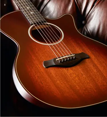  ??  ?? 8. The key question regarding the use of any new wood on a guitar is, ‘How does it sound?’ Our review of the 324ce (see p78) found a marked evenness between basses and trebles and that it ticks many boxes, making it a good contender for being a splendid all-rounder 8