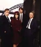  ?? ?? Eccleston, left, with Gina McKee, Mark Strong and Daniel Craig in Our Friends in the North. Photograph: BBC Photolibra­ry