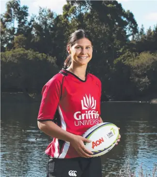  ?? Picture: GETTY IMAGES ?? Griffith Uni’s Demi Hayes will line up in the University Sevens Series.