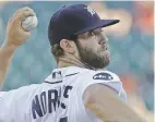  ?? CARLOS OSORIO/ASSOCIATED PRESS FILE PHOTO ?? Tigers hurler Daniel Norris is the slowestpac­ed pitcher in the majors, averaging 27 seconds between pitches.