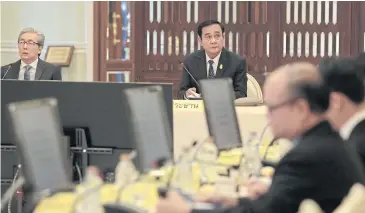  ?? CHANAT KATANYU ?? A BoI meeting chaired by Gen Prayut yesterday approved several measures to support entreprene­urs.