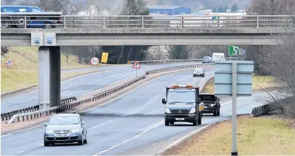  ?? ?? Closure The A9 southbound will be shut this weekend as it passes Perth