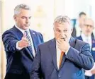  ?? ?? Bei Orbáns Wien-Besuch im Juli entstand die Idee zur Konferenz