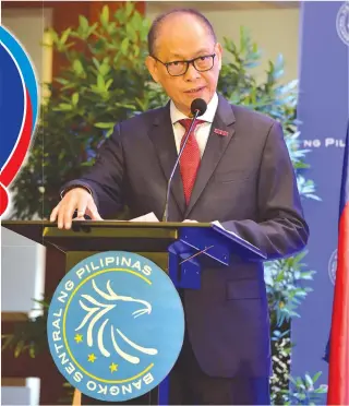  ??  ?? BSP Governor Benjamin Diokno leads the central monetary authority in acting swiftly and decisively to cushion the pandemic’s effects on the economy.