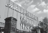  ?? JEFF ROBERSON AP FILE ?? The Anheuser-Busch brewery in St. Louis. A deal last week hints at troubles inside craft brewers and beer giants alike.