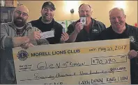  ?? FACEBOOK PHOTO ?? The Chase The Ace weekly fundraiser at the Holy Cow restaurant in Morell supports the community arena and Morell Lions Club projects. The latest winner in late May was Glenn MacKinnon who won $70,390. He was unable to attend the draw so Dave MacDonald...
