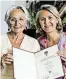  ?? BILD: SN/INFO-Z ?? Mutter und Tochter: Maria Haidinger und Barbara Unterkofle­r.