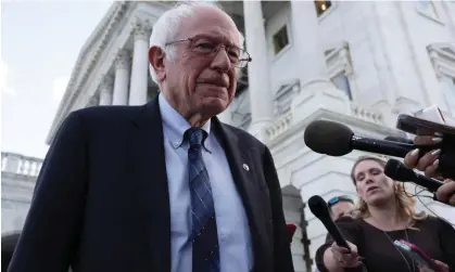  ?? Senator Bernie Sanders. Photograph: Alex Wong/Getty Images ??