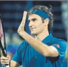  ?? FOTO: EFE ?? Federer, a la final de Dubai