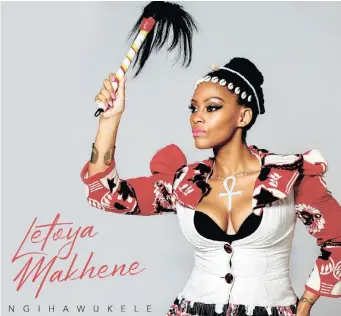  ??  ?? LETOYA Makhene worked with her father on a rendition of Ngihawukel­e, a song about the ancestors, to which she added some verses.