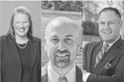  ?? ?? Anne Donworth, Josh Buckman and Jamie Palumbo are all Democratic candidates for House District 76.