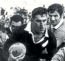  ??  ?? Colin Meads was nicknamed Pinetree by Taranaki rugby player Roger Boon in 1955.