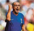  ??  ?? Chelsea manager Maurizio Sarri