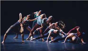  ??  ?? Canadian Contempora­ry Dance Theater: Presents “Teasing Gravity.”