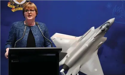  ?? Photograph: Mick Tsikas/EPA ?? Defence department has revealed permits were approved for $577,500 worth of military goods to Turkey during a time the minister, Linda Reynolds, had asked for pause due to ‘great civilian suffering’.