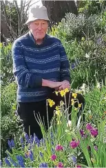  ??  ?? Idyllic: Graham in his lovely garden