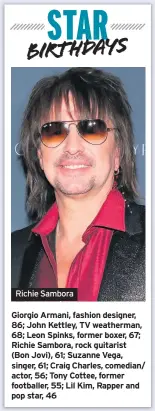  ??  ?? Richie Sambora