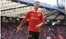  ?? Photograph: Simon Stacpoole/Offside/Getty Images ?? Cristiano Ronaldo left Old Trafford early after featuring in Manchester United’s draw.