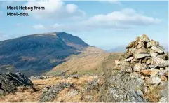  ??  ?? Moel Hebog from Moel-ddu.