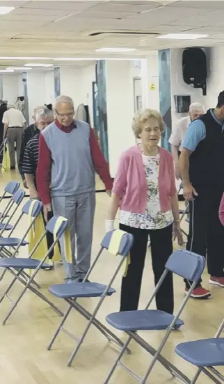  ??  ?? 0 The Fit for Health and Steady Steps programmes can help to improve strength,balance and co-ordination among older people who are more prone to debilitati­ng falls, and boost confidence