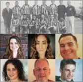  ??  ?? The 25th Hightstown High Hall of Fame class will be inducted on Sept. 21 at halftime of Hightstown’s football game against Lawrence. The inductees are the 1959 boys soccer team, top, Sarah Mitchell Angelozzi, middle left, Erika Juricic-Guneratne,