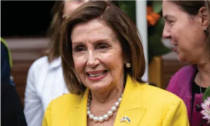  ?? Photograph: Stephen Lam/AP ?? Nancy Pelosi said last week that Donald Trump looked like a ‘scared puppy’ when he arrived in court to face 2020 election charges.