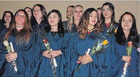  ?? PAUL FORSYTH METROLAND ?? Some of the 32 young mothers who celebrated their graduation from the LEAP (Learning, Earning and Parenting) program.