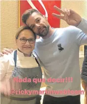  ?? ?? A Ricky Martin le cocinó en los Grammy