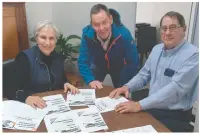  ?? ?? Councillor Annatjie Janse van Rensburg, Herman Swanepoel and Ronald Haquebord discussing the plans for the new facility.