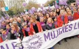  ?? G. NAVARRO ?? Manifestac­ión el 8M de 2020 en Madrid días antes de declarar el Gobierno el estado de alarma