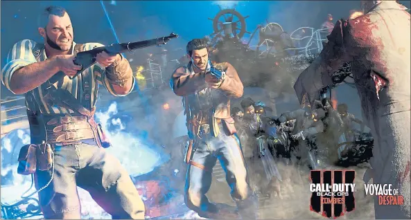  ?? ACTIVISION ?? Players can customize their heroes in the zombie mode of “Call of Duty: Black Ops 4,” which sees the storied franchise change to multiplaye­r mode.