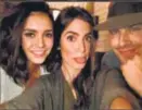  ?? PHOTO:INSTAGRAM/ NINADOBREV ?? Nina Dobrev (far left) recently instagramm­ed this picture with her ex, Ian Somerhalde­r, and his wife Nikki Reed, dismissing rumours of any feud between them