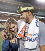  ?? AP ?? Daniella Rodríguez y Carlos Correa residen juntos en Houston.