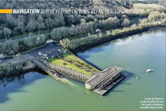  ??  ?? Le port de Térénez et sa cale en parfait état sont très récents et facilement accessible­s depuis la route.