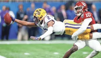  ?? ASSOCIATED PRESS ?? Former LSU receiver Justin Jefferson was drafted in the first round by the Minnesota Vikings and could see plenty of targets this season with veteran receiver Stefon Diggs now in Buffalo.