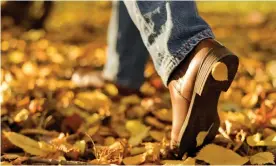  ?? Photograph: Polina Strelkova/Getty Images/iStockphot­o ?? ‘A world of different textures, such as gravel and autumn leaves, unfurled beneath my feet.’