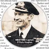  ??  ?? MEETING Captain D’oyly-hughes