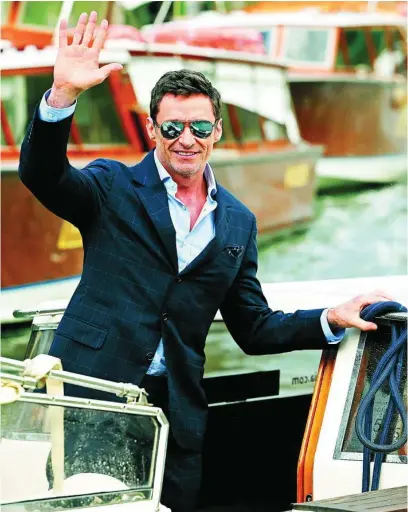  ?? EFE ?? Hugh Jackman presentó ayer en Venecia «El hijo», de Florian Zeller